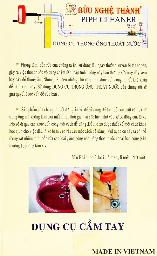 Các bước thông cống